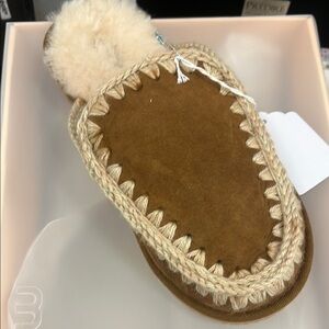 Cozy Brown Shearling Slippers